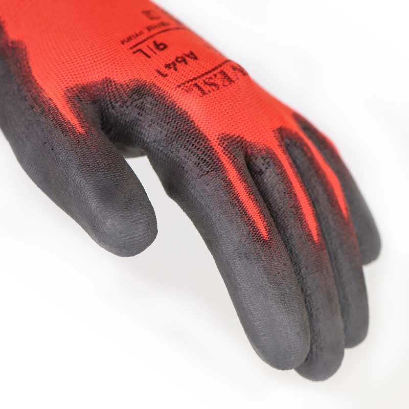 Portwest Red Cut Resistant PU Coated Gloves A641 Gloves.co.uk